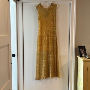 Long yellow formal dress